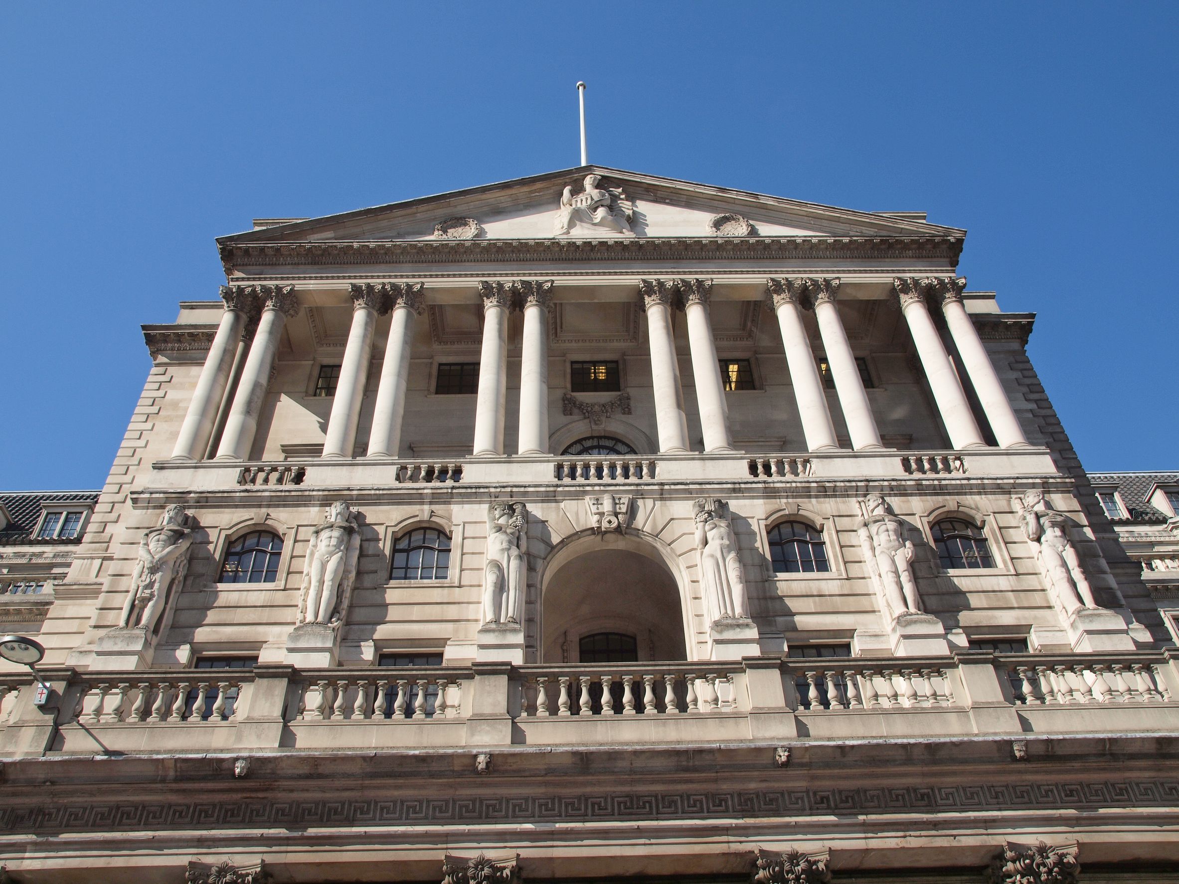 The historical building of the bank of england, london, uk